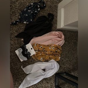 Hair scarves and scrunchies
